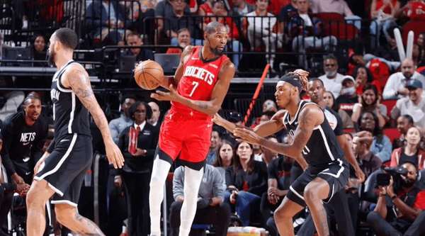 杜兰特开季三分失准 场均26+6难阻篮网惨败火箭