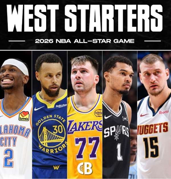 NBA西部全明星化身"联合国"首发阵容 库里孤身扛起美国大旗