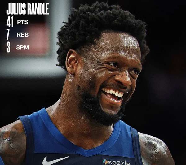 兰德尔狂轰41分刷新狼队纪录 老将第12次40+表演惊艳标靶中心