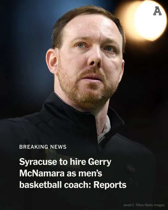 雪城大学锁定传奇后卫掌舵 格里-麦克纳马拉将重返母校执教男篮